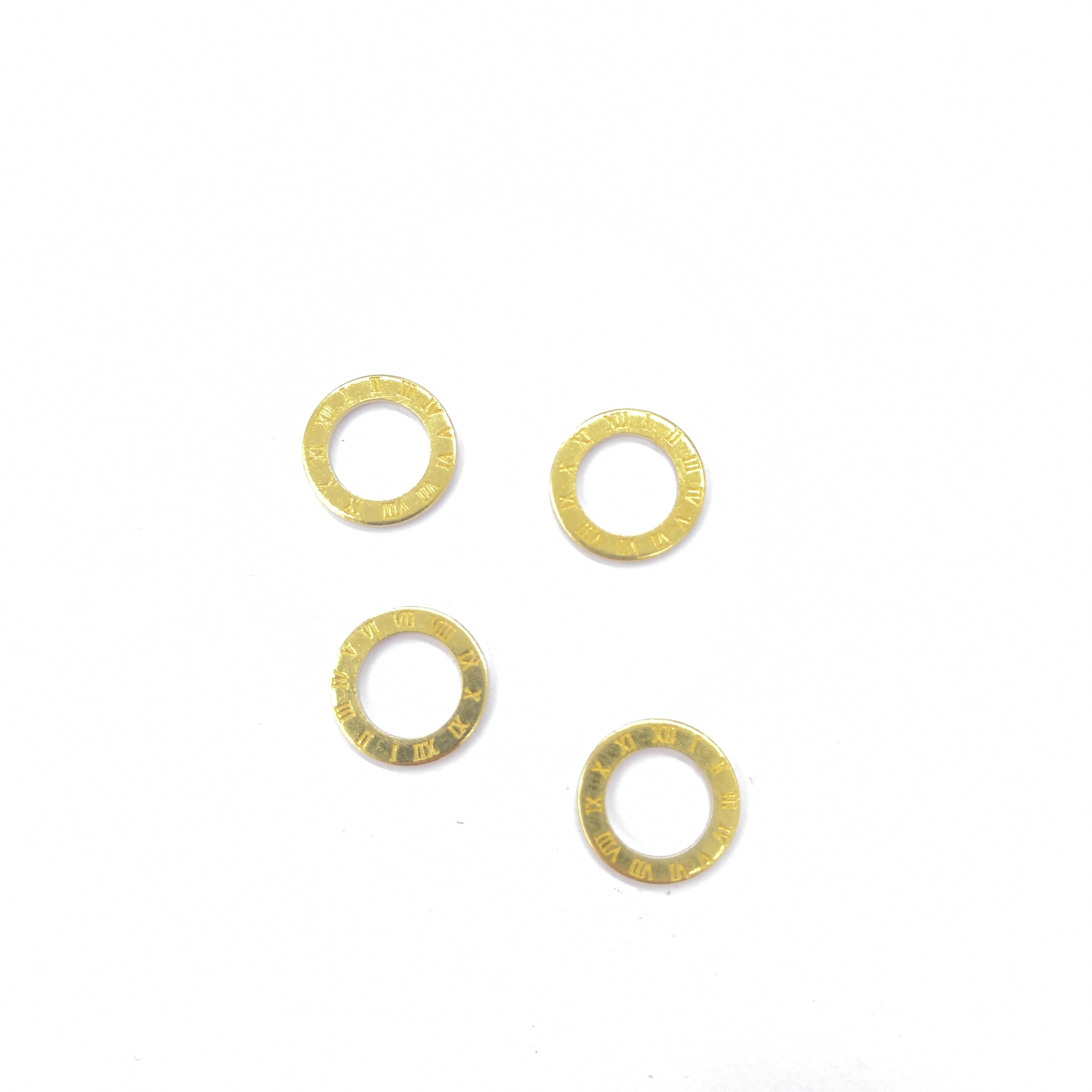 XH03981空心圆片平面印罗马字母