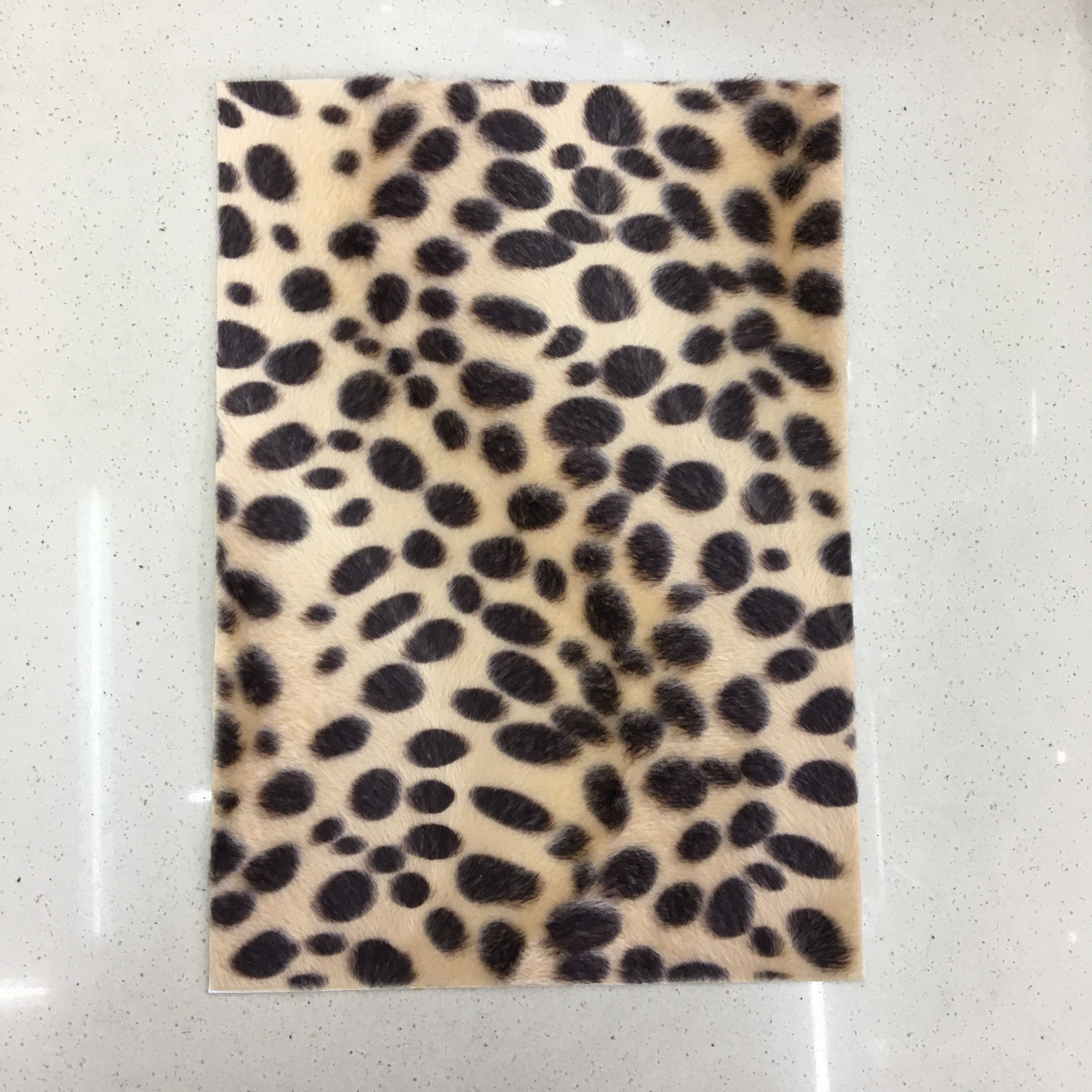 厂家直销 豹纹绒布贴 短毛绒贴纸 DIY手工装饰玩具贴纸详情图5