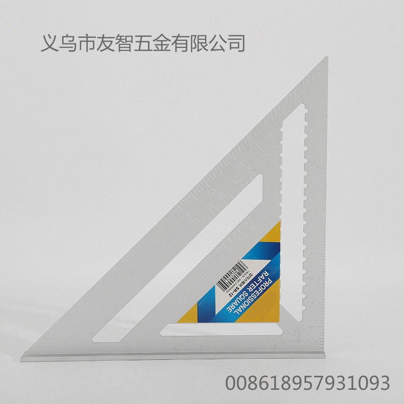 Woodworking triangle ruler 铝合金木工三角尺 7" set square details Picture
