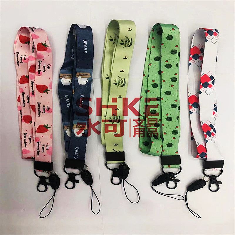 定制卡通可爱女款挂脖手机挂绳子男钥匙手腕吊饰链定制应援物图案logo