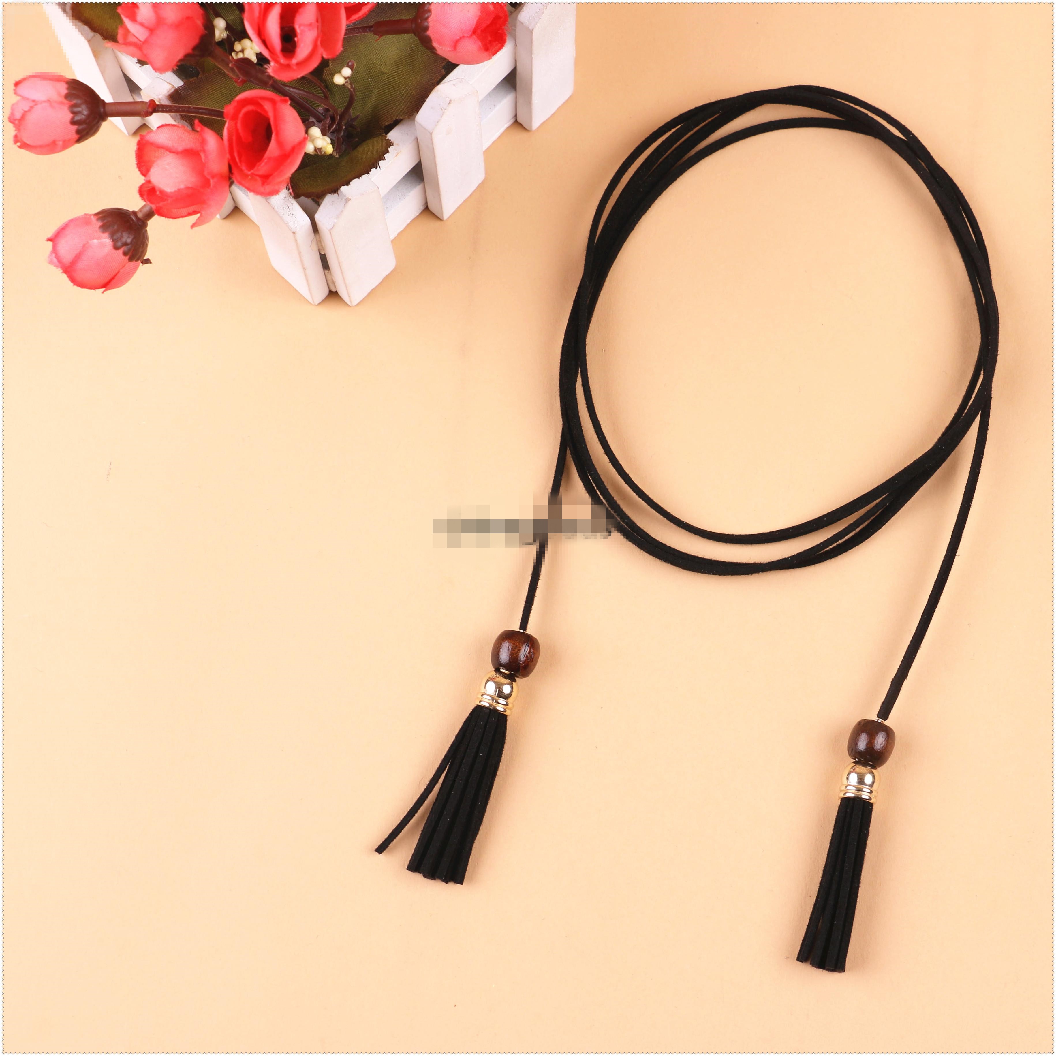 Women's hand-woven waist chain with ethnic style and unique tassels, pure belt decoration to match the skirt details Picture