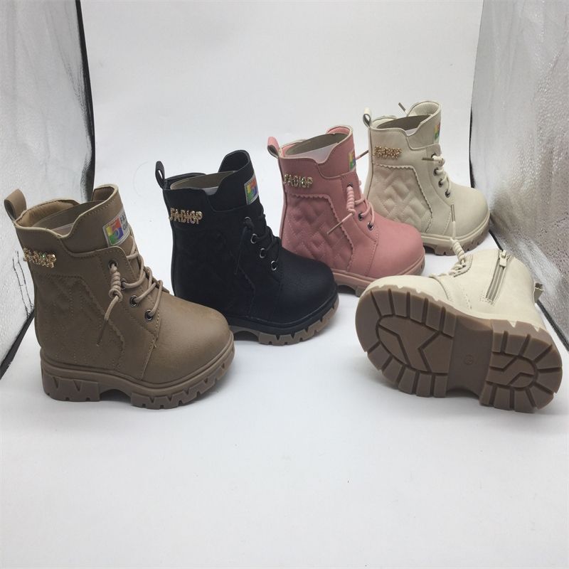 女童马丁靴2021新款秋冬季儿童短靴加绒儿童鞋子女秋季单靴女童鞋a6