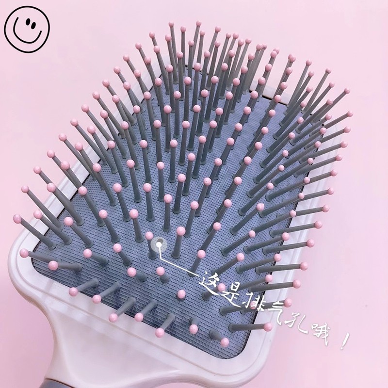 花开木木北欧色大方头气囊按摩梳木柄美发梳浙江花开木木详情2