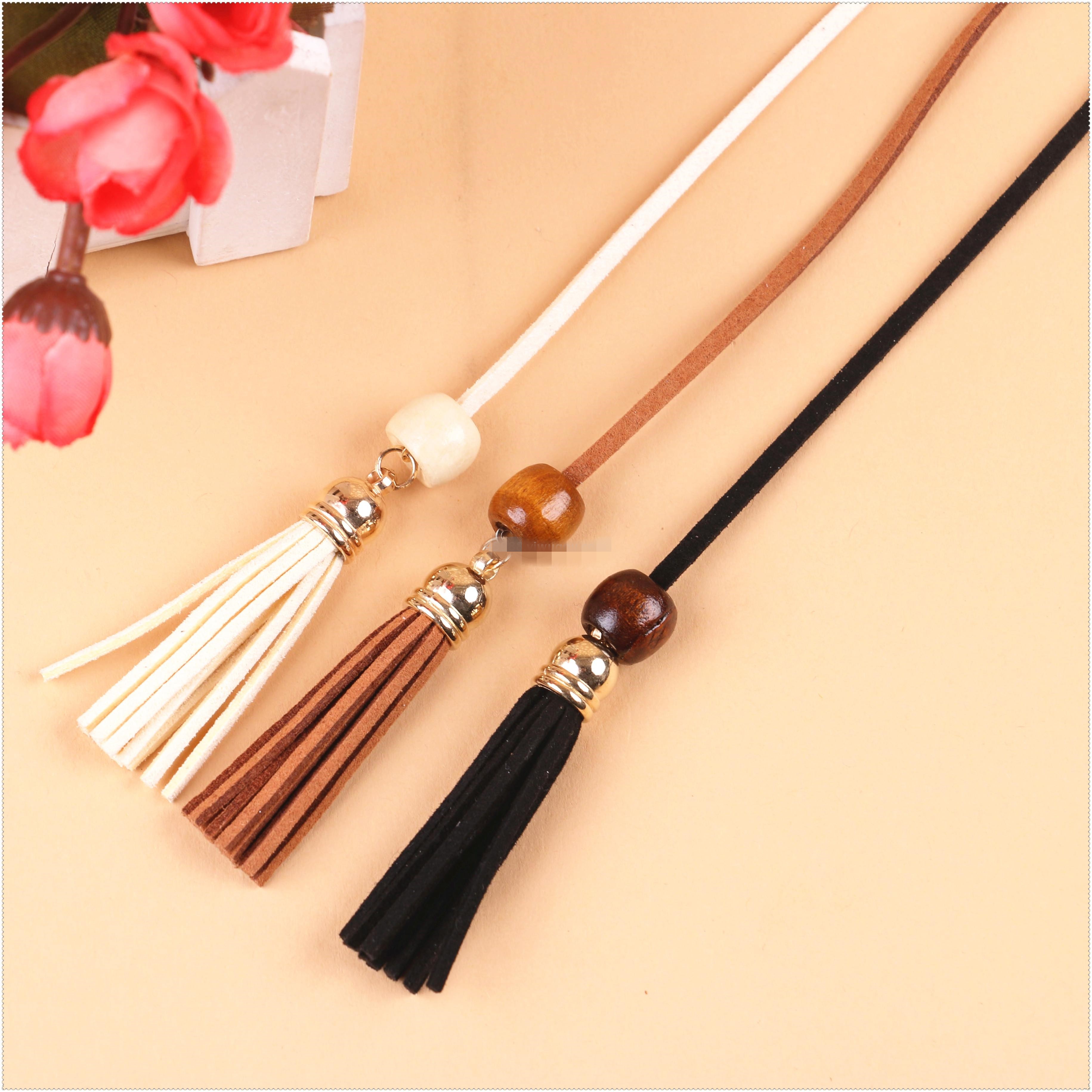 Women's hand-woven waist chain with ethnic style and unique tassels, pure belt decoration to match the skirt Item Picture
