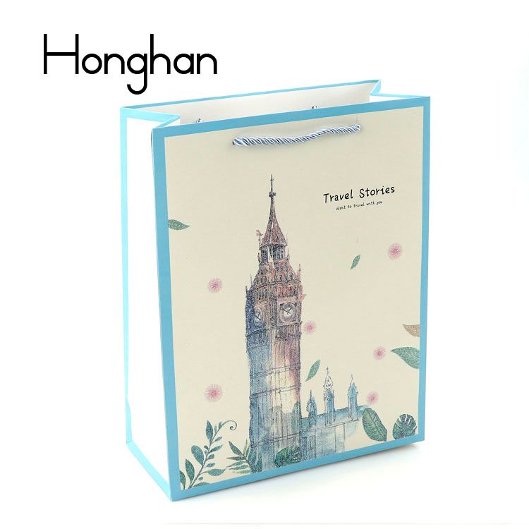  时尚精美礼品袋 手提袋  购物袋   创意纸袋 单面闪粉