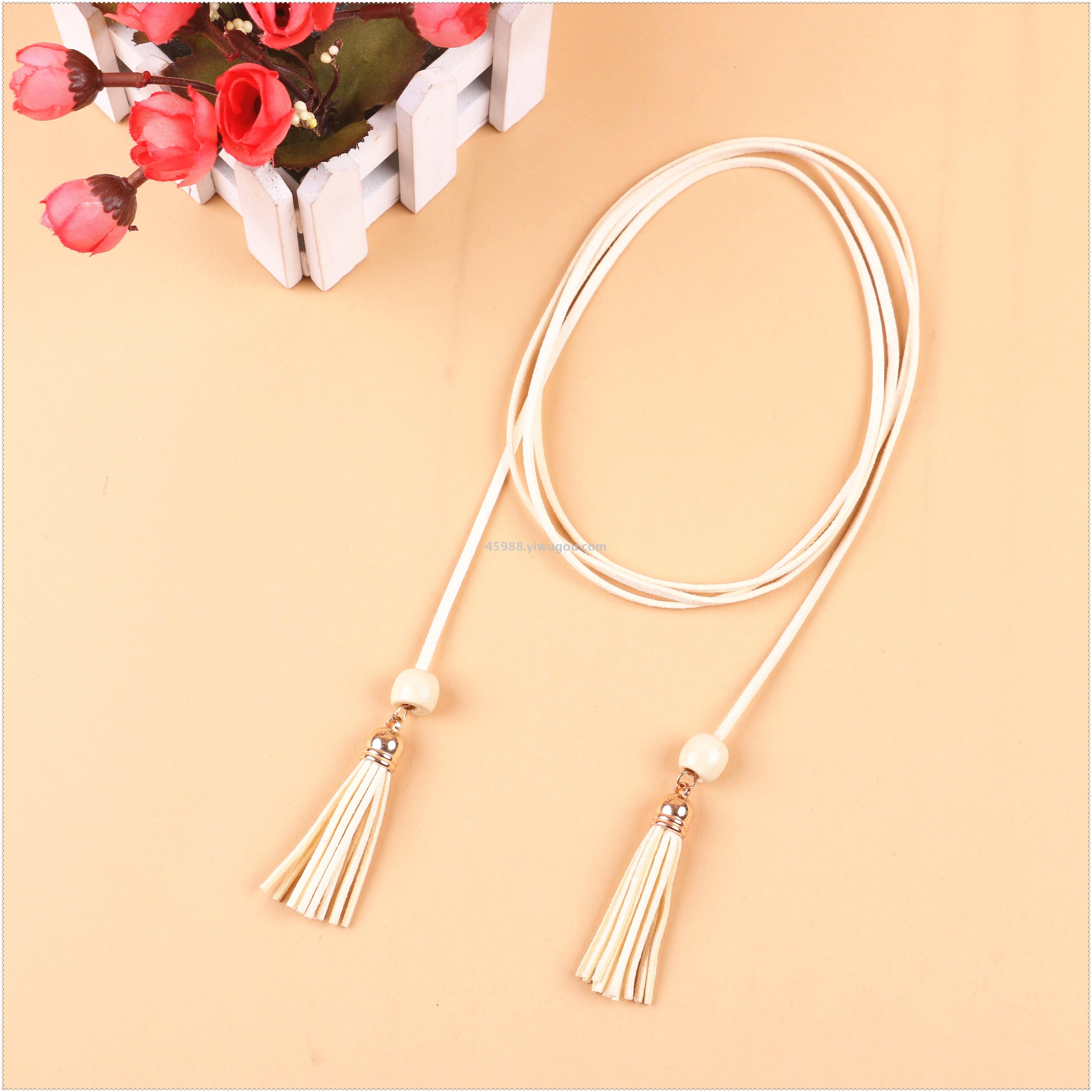 Women's hand-woven waist chain with ethnic style and unique tassels, pure belt decoration to match the skirt full figure
