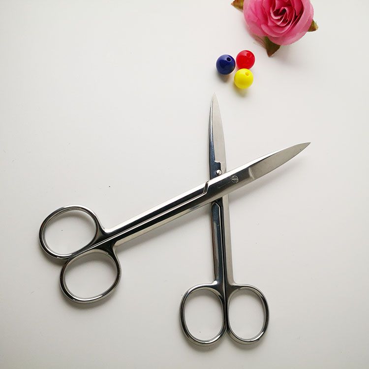 Stainless steel scissors eyebrow scissors nail iron scissors goods China Yiwu small department store 16 cm scissors