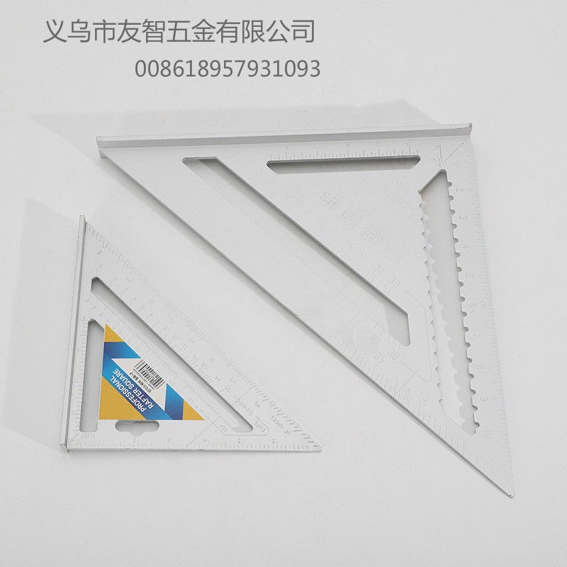 Woodworking triangle ruler 木工三角尺 set square details Picture