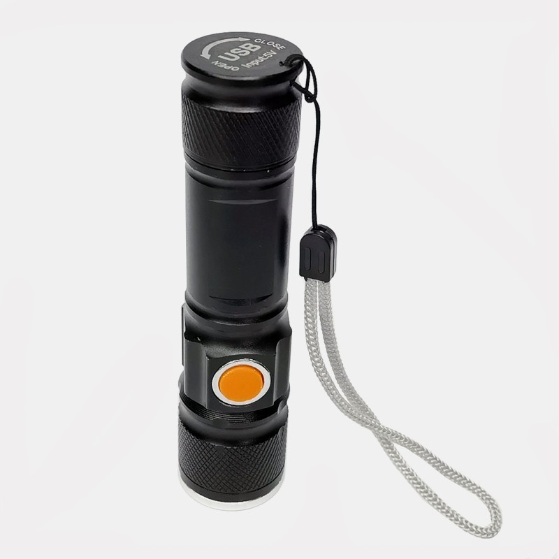 515USB charging mini flashlight, telescopic focusing high-intensity LED flashlight, mini portable high-intensity lamp flashlight detail image 9