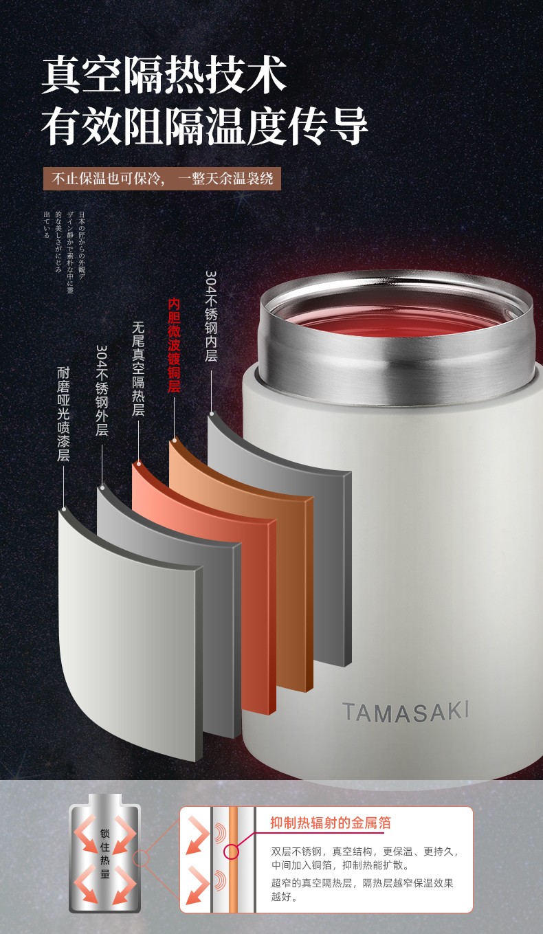 日本TAMASAKI保温杯闷烧杯详情图14