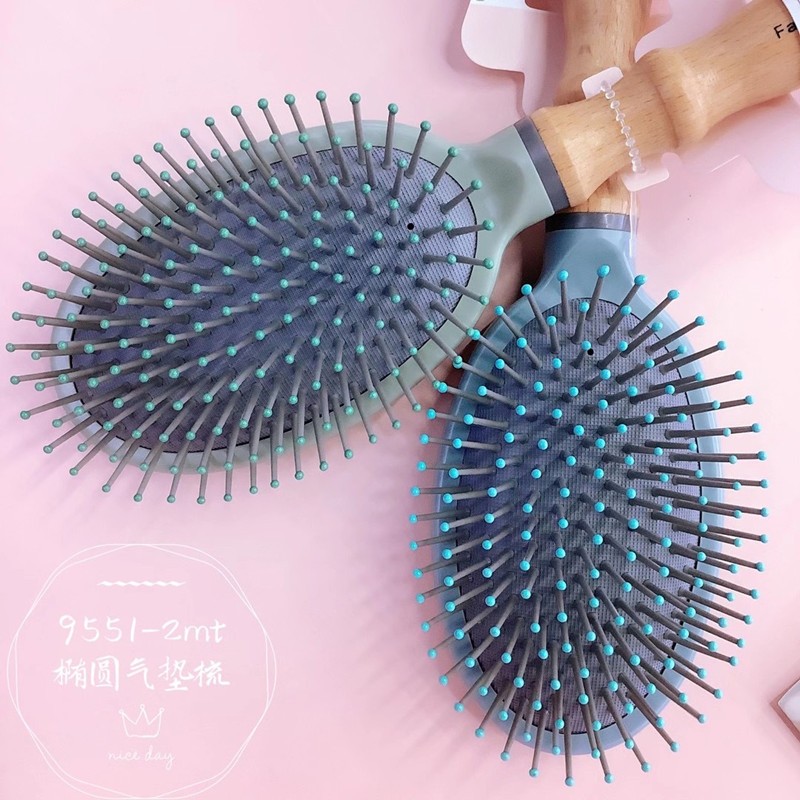 花开木木按摩气囊梳北欧色木柄美发梳 厂家直销批发详情6