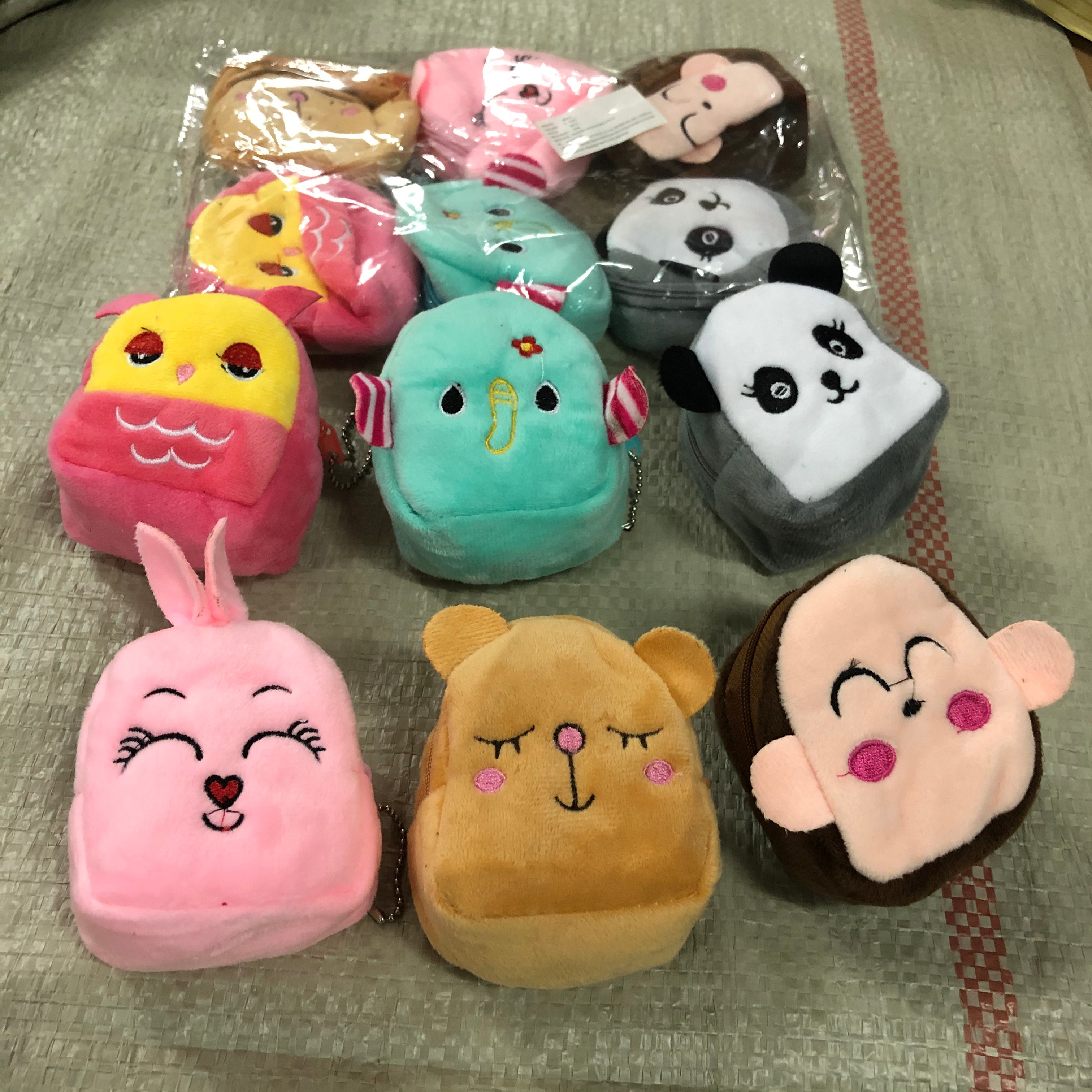 毛绒玩具钱包零钱包硬币包印刷公主包印刷包立体小书包零钱包热转印零钱包详情图1