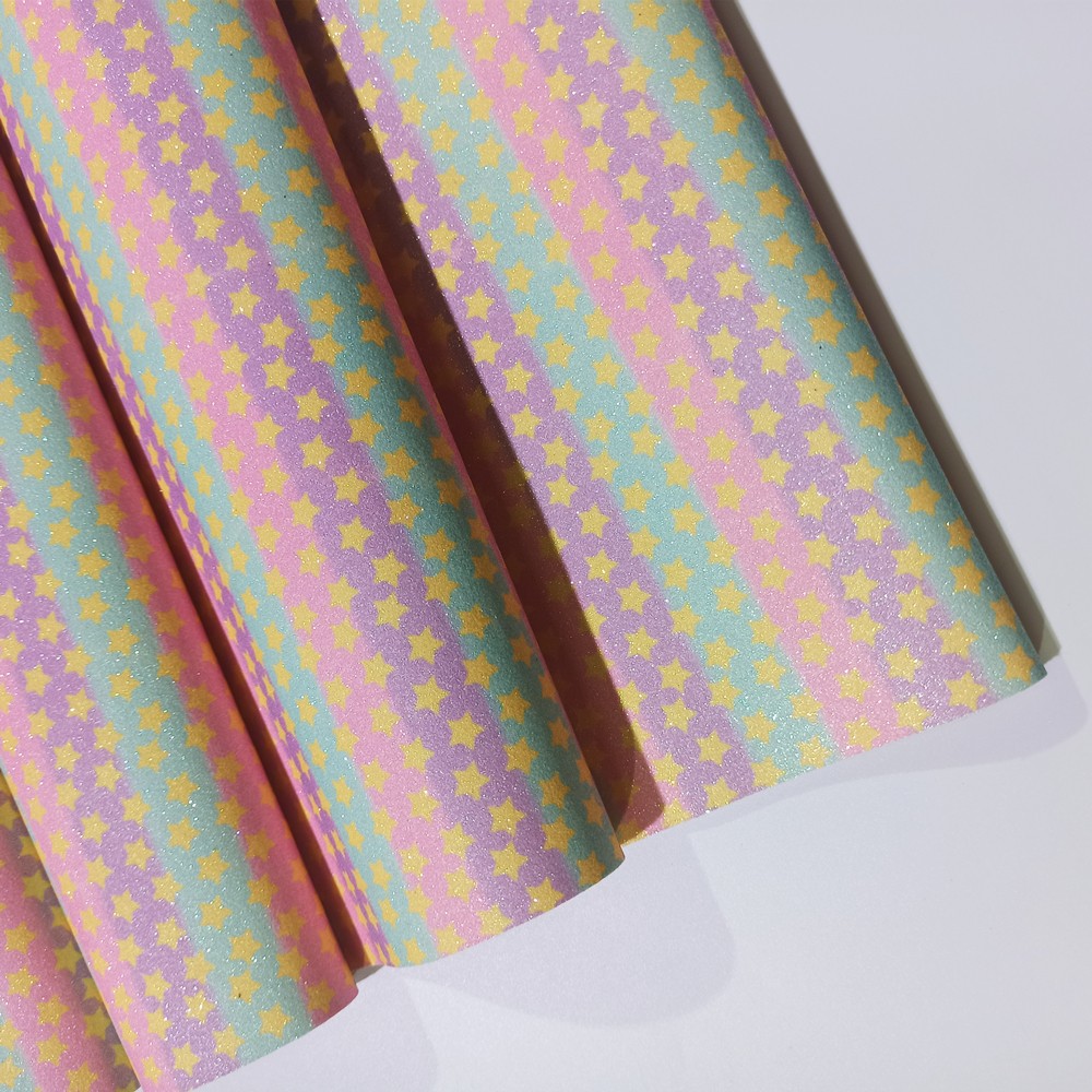 New seven-color rainbow gradient glitter fabric for luggage, shoes, DIY stage decoration, and Grit leather fabric detail image 2