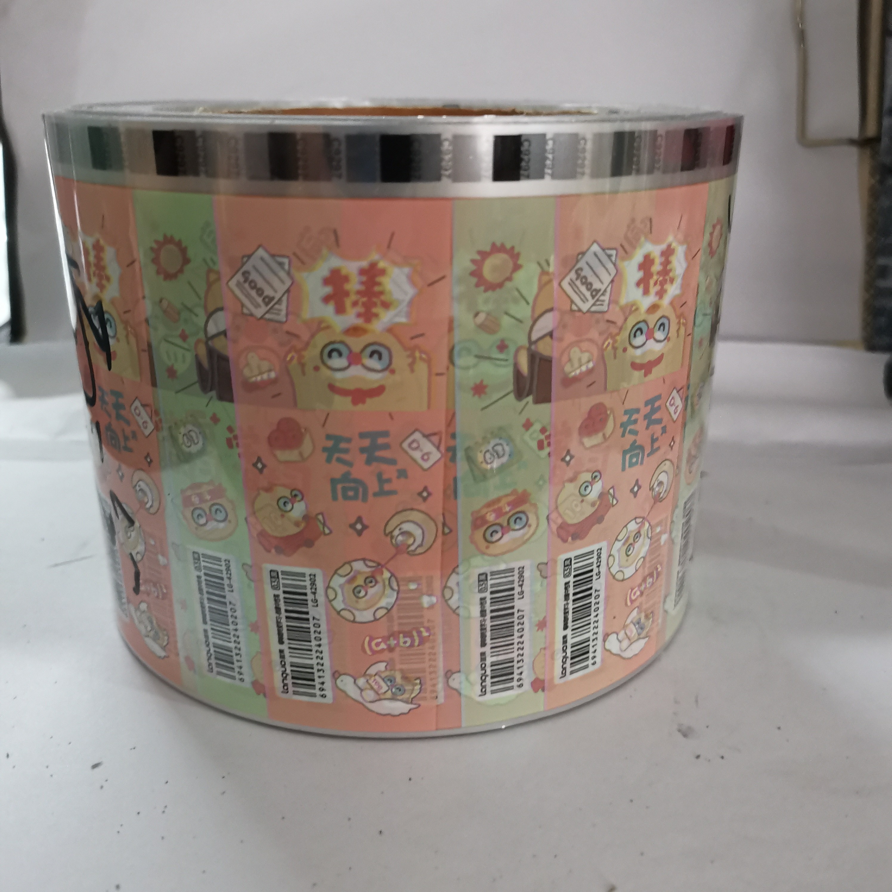 桐庐华创彩印厂 天天向上学习卡通 ABS PP 热转印花膜详情1