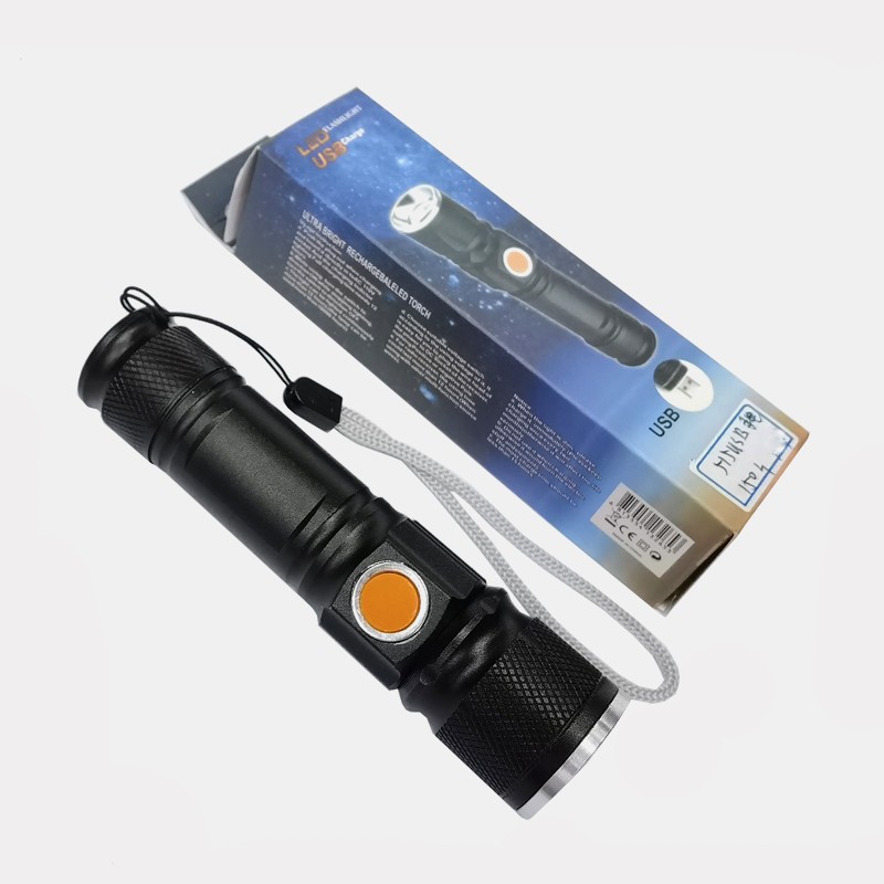 515USB charging mini flashlight, telescopic focusing high-intensity LED flashlight, mini portable high-intensity lamp flashlight detail image 14