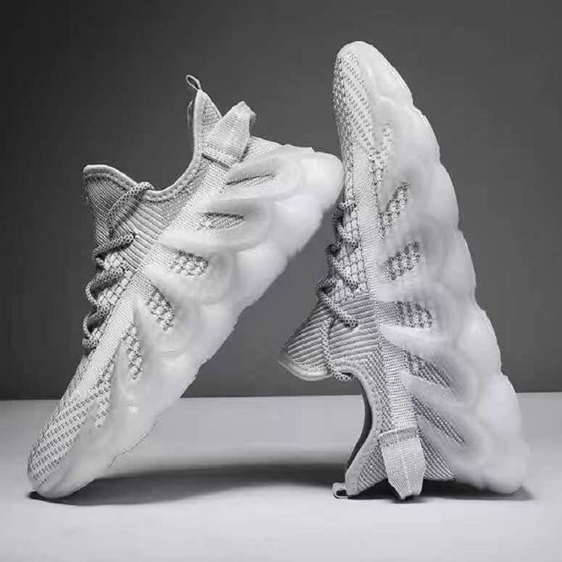 男鞋2021新款透气网面鞋飞织韩版跑步鞋休闲潮鞋百搭夏季潮流鞋男a12