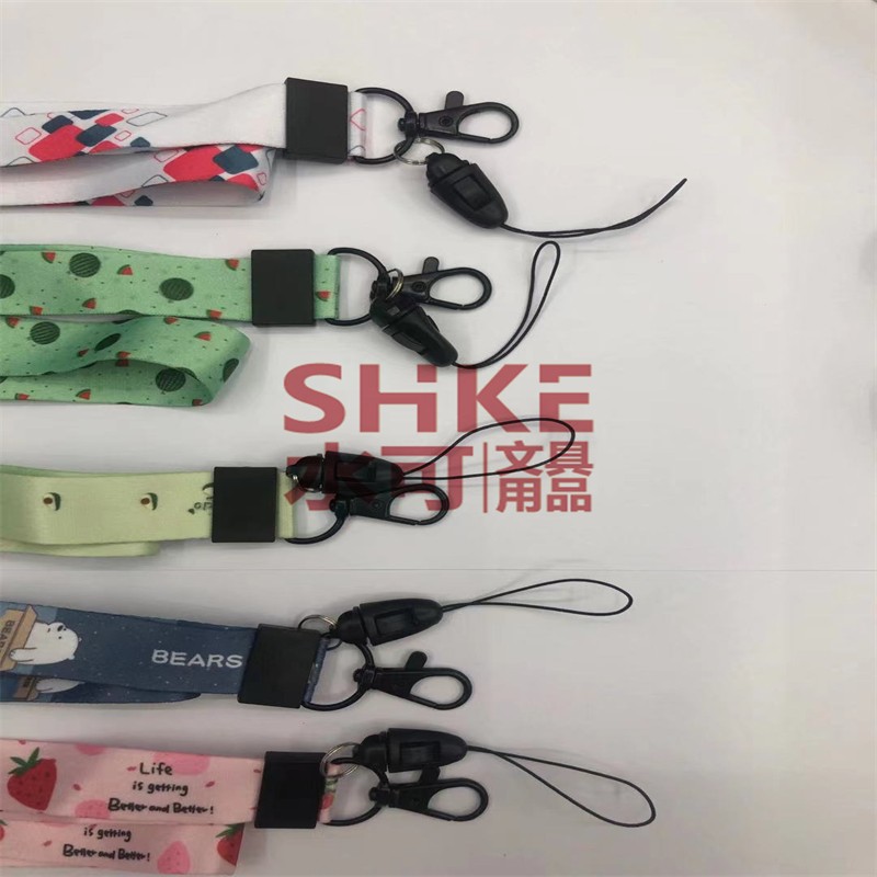 卡通可爱女款挂脖手机挂绳子钥匙手腕吊饰链定制应援物图案logo详情图1