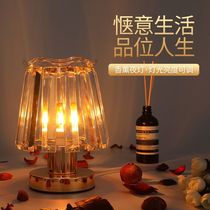 Restaurant aromatherapy lamp Crystal shade modeling fine oil lamp creative art fine oil lamp