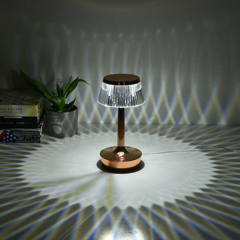 New netred crystal lamp creative mushroom headbed bedroom small night light Touch charging atmosphere light LED lamps
