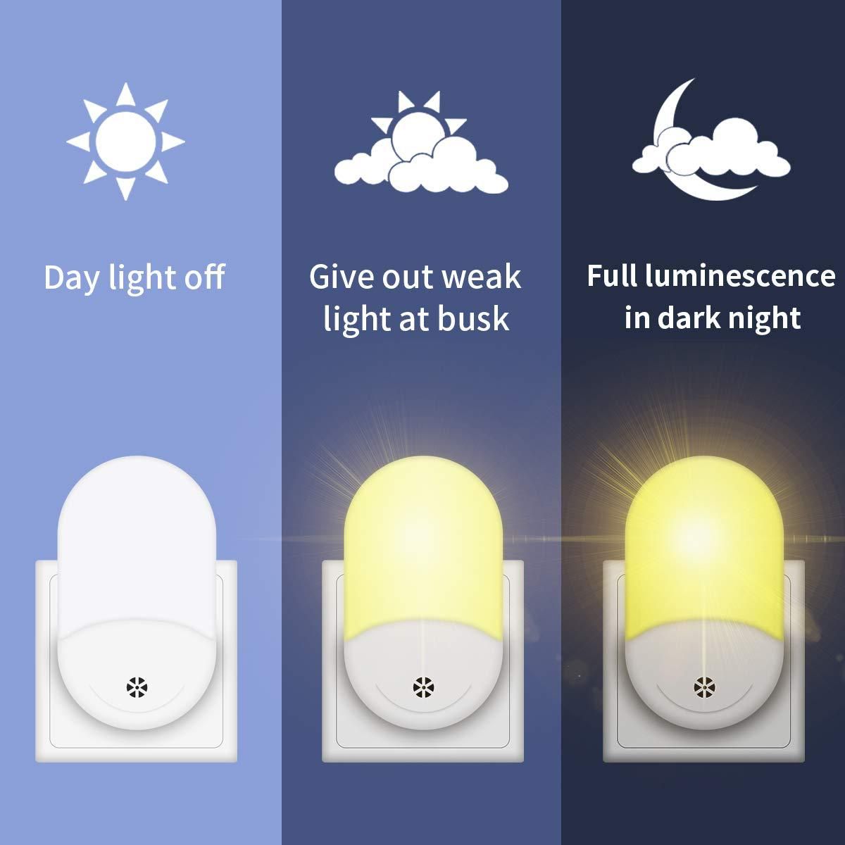 New creative gift Light controlled LED smart night light bedroom bed lamp with sleeping lamp feeding lamp atmosphere lamp