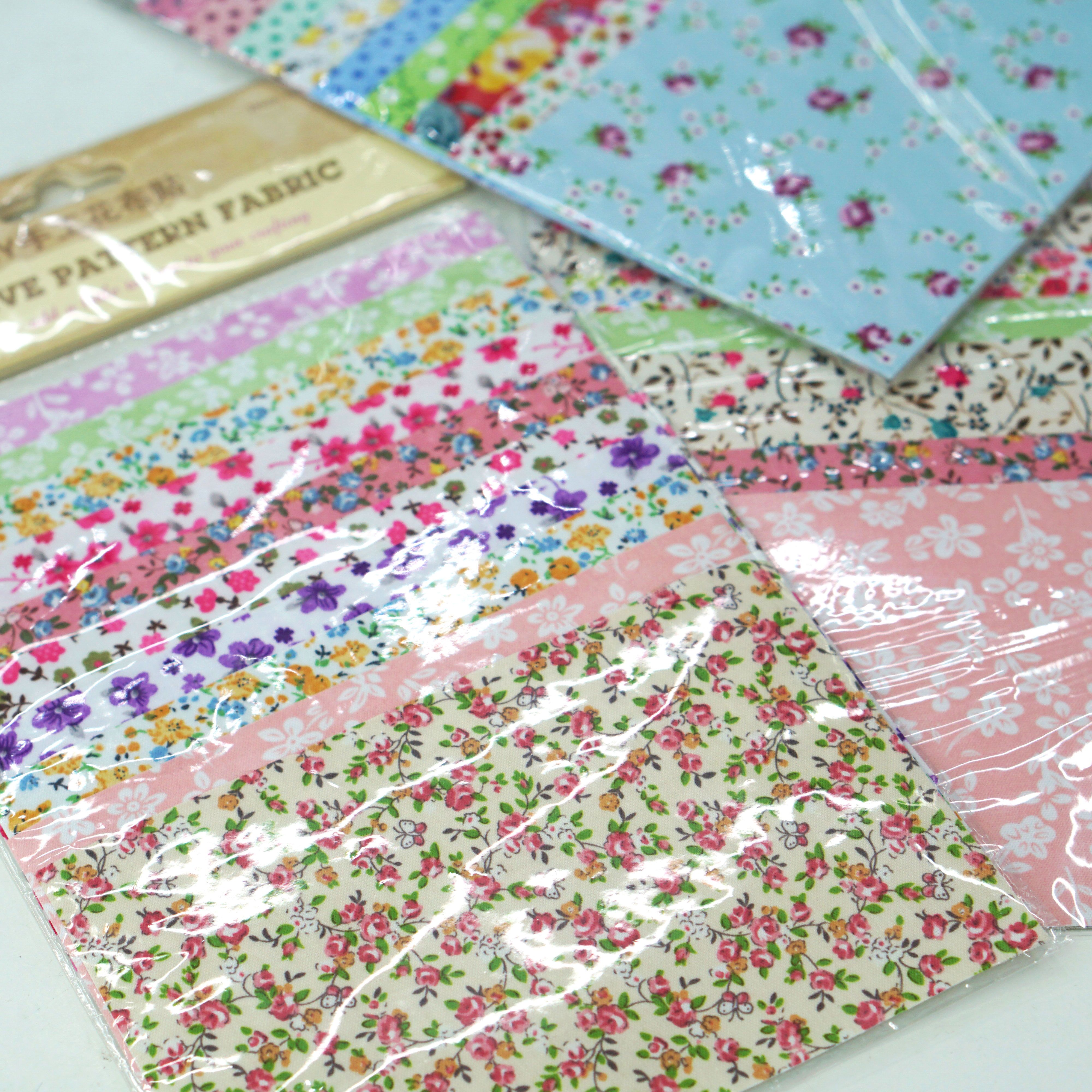 Korean bestseller DIY handmade fabric stickers with floral polka dots Christmas cartoon cotton fabric are cute, fresh and customizable