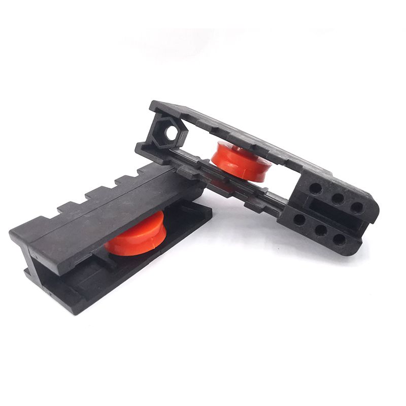 Black plastic window wheel with iron sleeve nylon door and window pulley moving screen window pulley screen special wheel Specification drawing