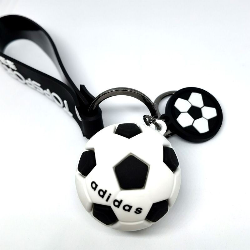 体育活动礼品 足球钥匙扣挂件 高品质仿真足球活动小礼品批发详情图2