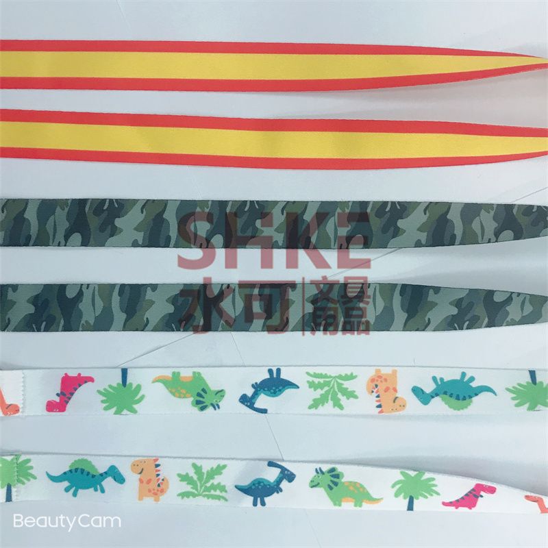 2CM热销爆款欧美数码印花口罩绳，防风绳 可调节儿童防丢口罩挂带【外贸专供】产品图