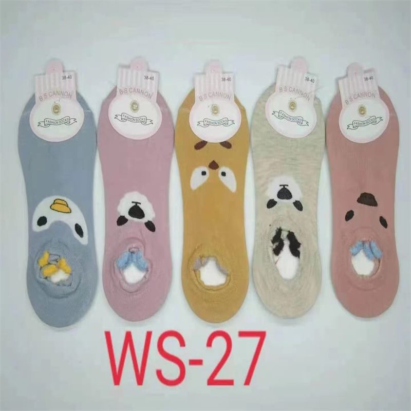 男女外贸袜厂家直销涤棉棉袜短袜花型可选耐穿便宜袜GN29