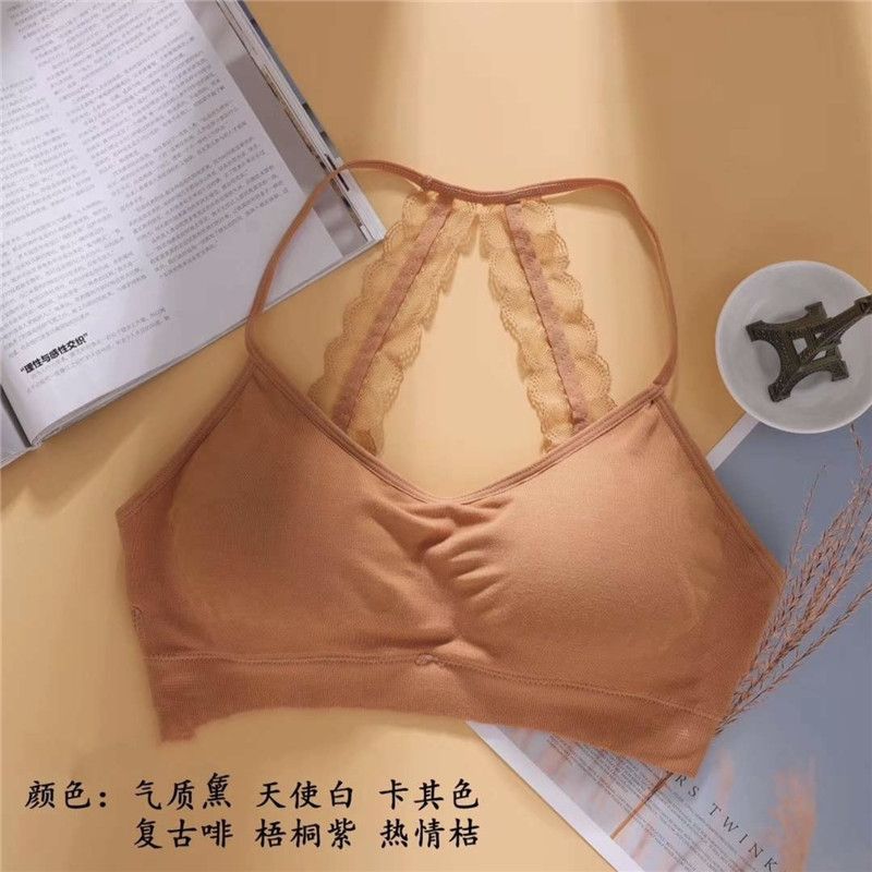 新款时尚柔软内衣女无钢圈防下垂女士舒适文胸7