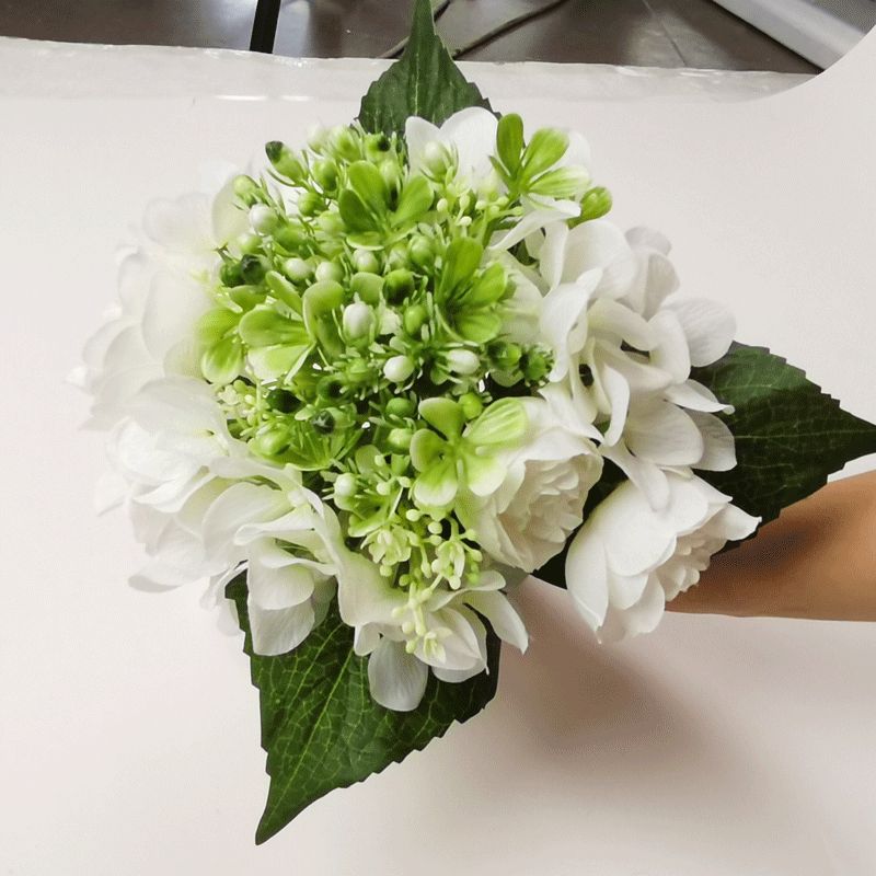 新娘手捧花仿真花玫瑰西欧婚庆礼堂酒店教堂装扮婚纱摄影配件批发白底实物图