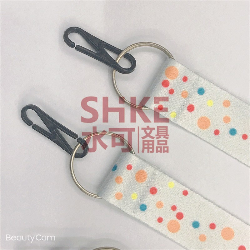 2CM热销欧美爆款塑料钩数码印花口罩绳，防风绳 可调节儿童防丢口罩挂带【外贸专供】详情图1