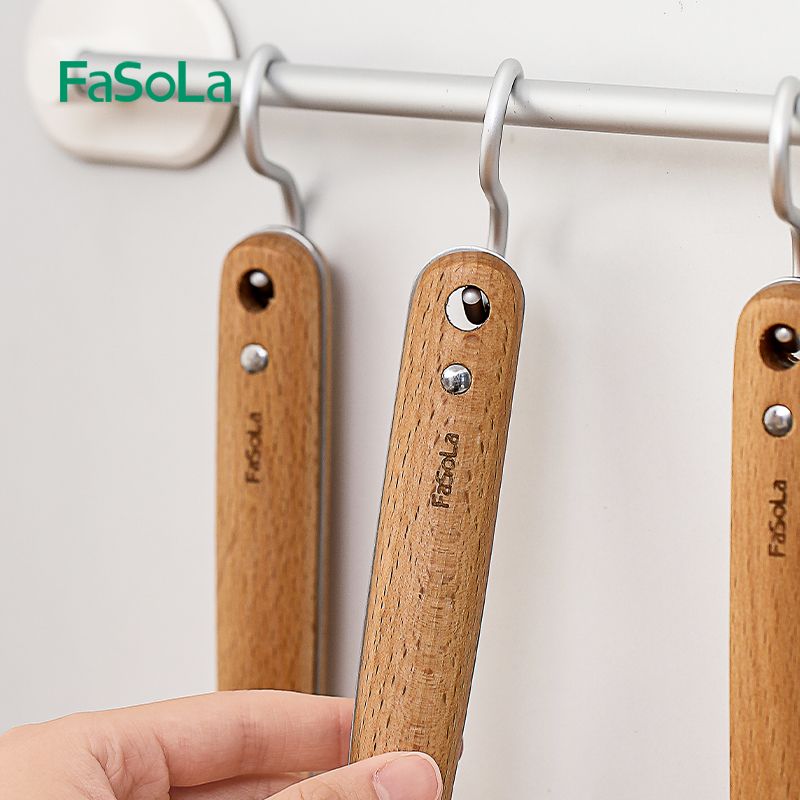 Anti-heat handle stainless steel spatula, soup spoon, strainer, cooking spatula, kitchenware set, kitchen non-stick pan, household frying spoon (strainer) Specification image
