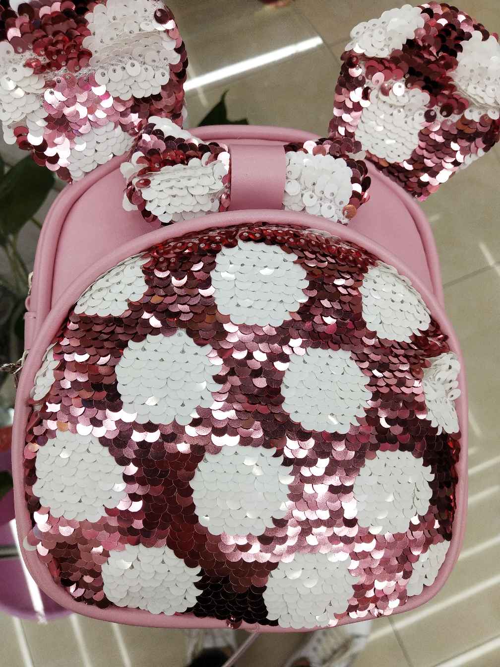 Sequin Backpack details Picture