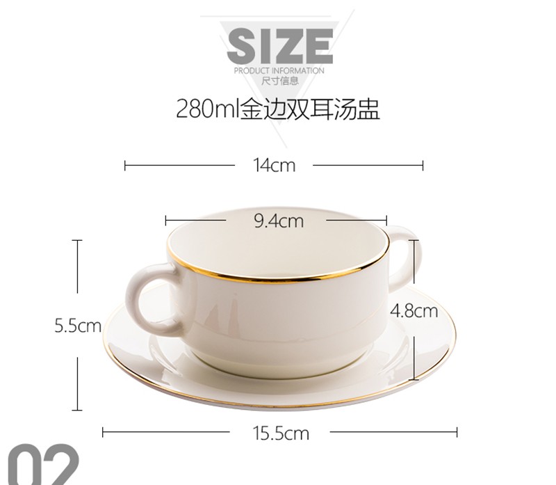 Ceramic bowls, rice bowls, double-eared bowls, bone China bowls, soup bowls, bird's nest bowls, children's bowls, complementary food bowls, loose food bowls, hotel supplies, special bowls for private rooms detail image 8