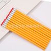 To Bo Stationery Manufacturers Direct Wholesale Yellow Pole Pencil With Leather Head Hb Pencil Wooden Pencil Students Learning Office Supplies Round Hexagonal Lead details Picture