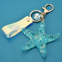 Starfish acrylic keychain plus string series mixed 5