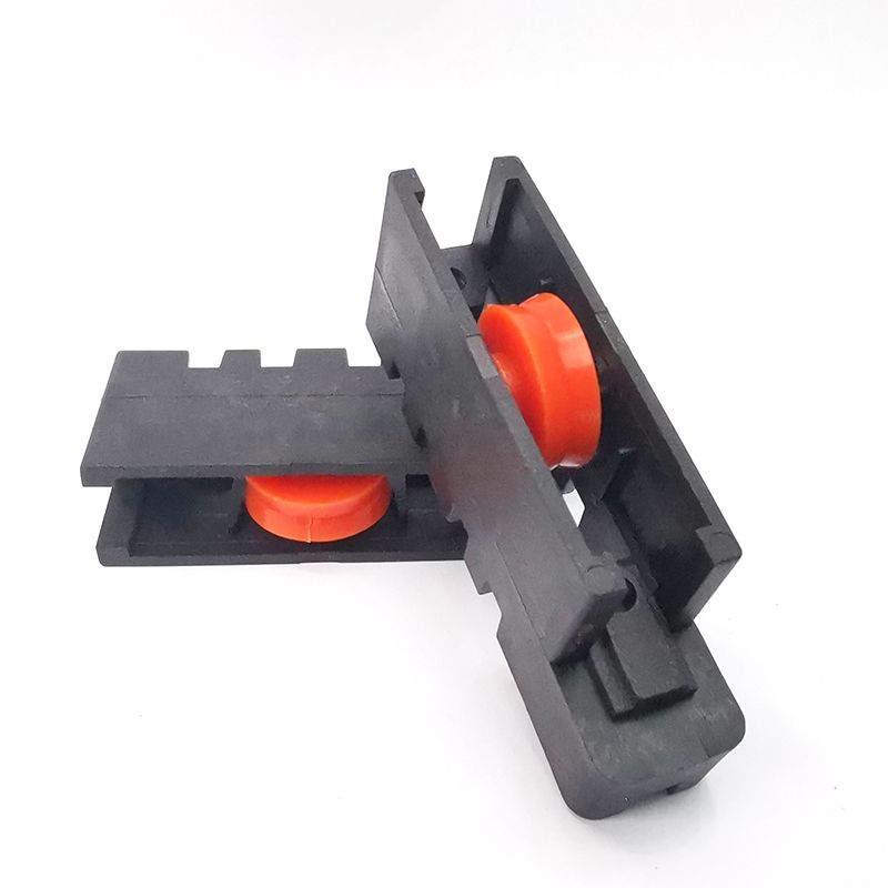 Black plastic window wheel with iron sleeve nylon door and window pulley moving screen window pulley screen special wheel full figure