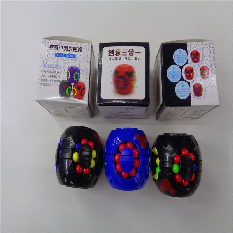 Children's toys, hamburger Rubik's Cube, gyroscope, magic bean, intelligence and stress relief, finger creativity, gyroscope, street stall supply, factory direct sales details Picture