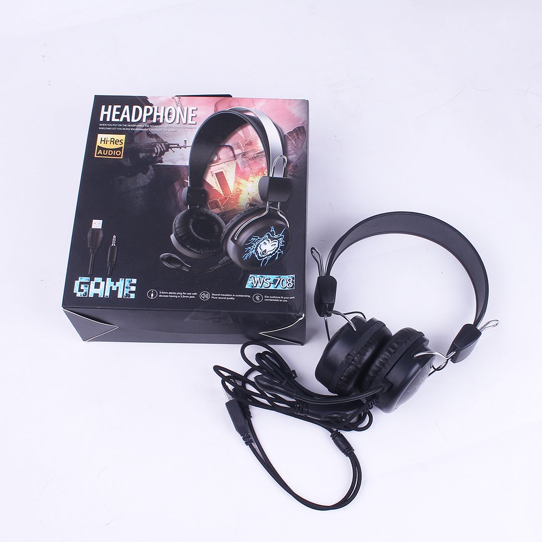 Computer headphones, over-ear headsets, gaming, playerUnknown's Battlegrounds, desktop laptops with microphones and wired stereo channels Item Picture