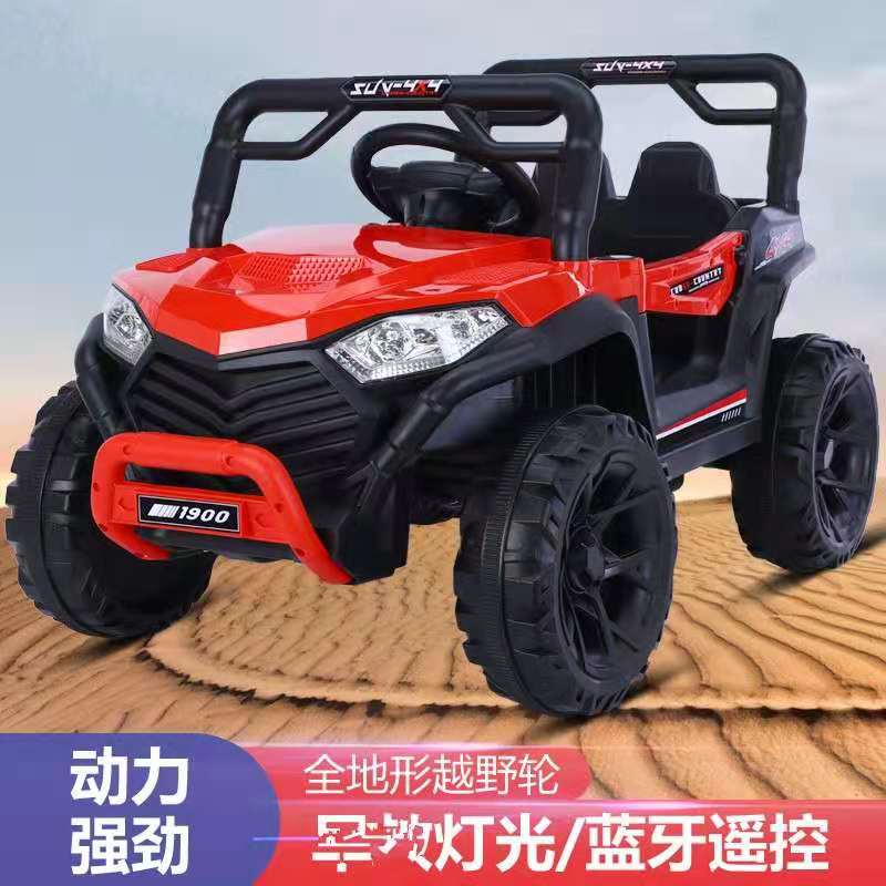 2021新款儿童电动车充电越野驱动四轮车3-10岁宝宝可坐遥控汽车