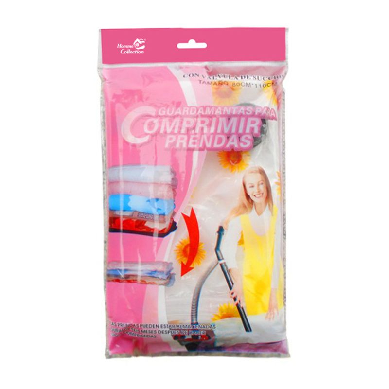 西班牙语真空压缩袋棉被被子真空收纳袋行李衣服真空袋80*110cm