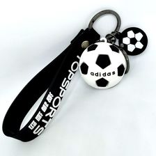 体育活动礼品 足球钥匙扣挂件 高品质仿真足球活动小礼品批发