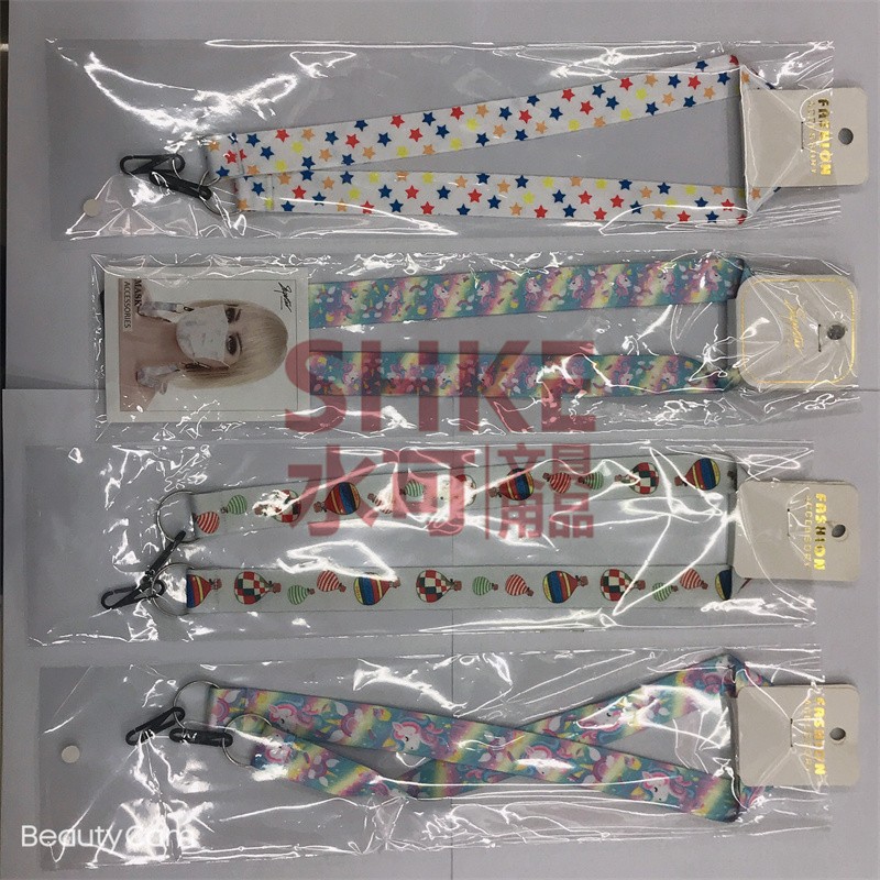 2CM热销爆款欧美数码印花口罩绳，防风绳 可调节儿童防丢口罩挂带【外贸专供】详情图4