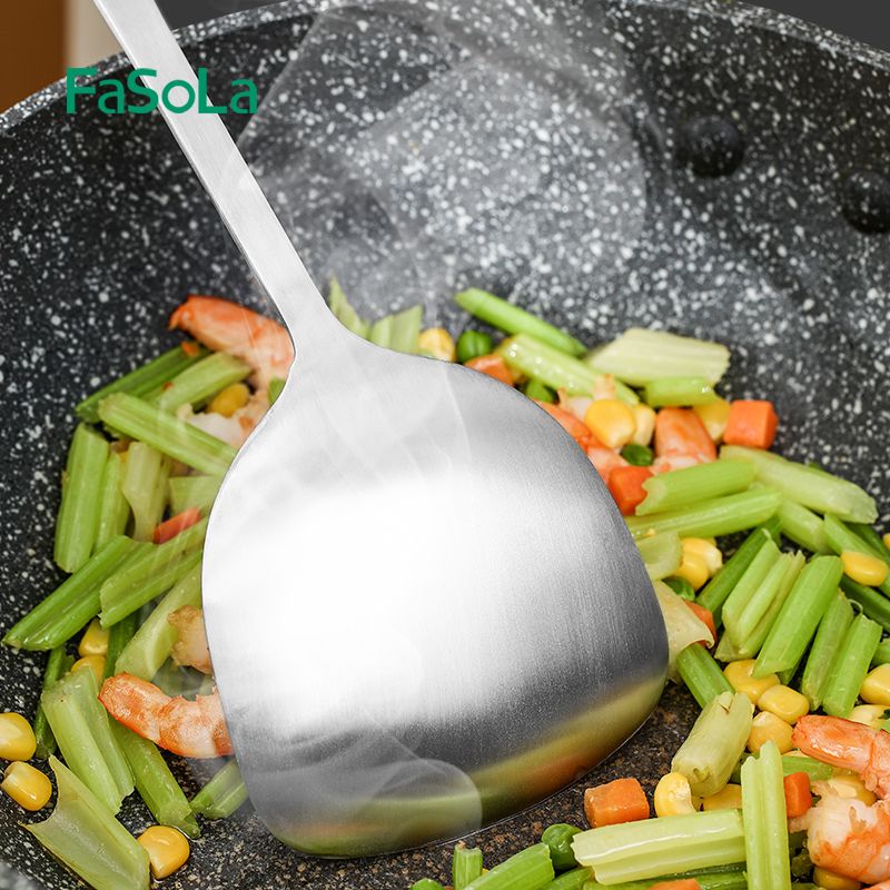 防烫手柄不锈钢锅铲汤勺漏勺炒菜铲子厨具套装厨房不粘锅家用炒勺（锅铲）