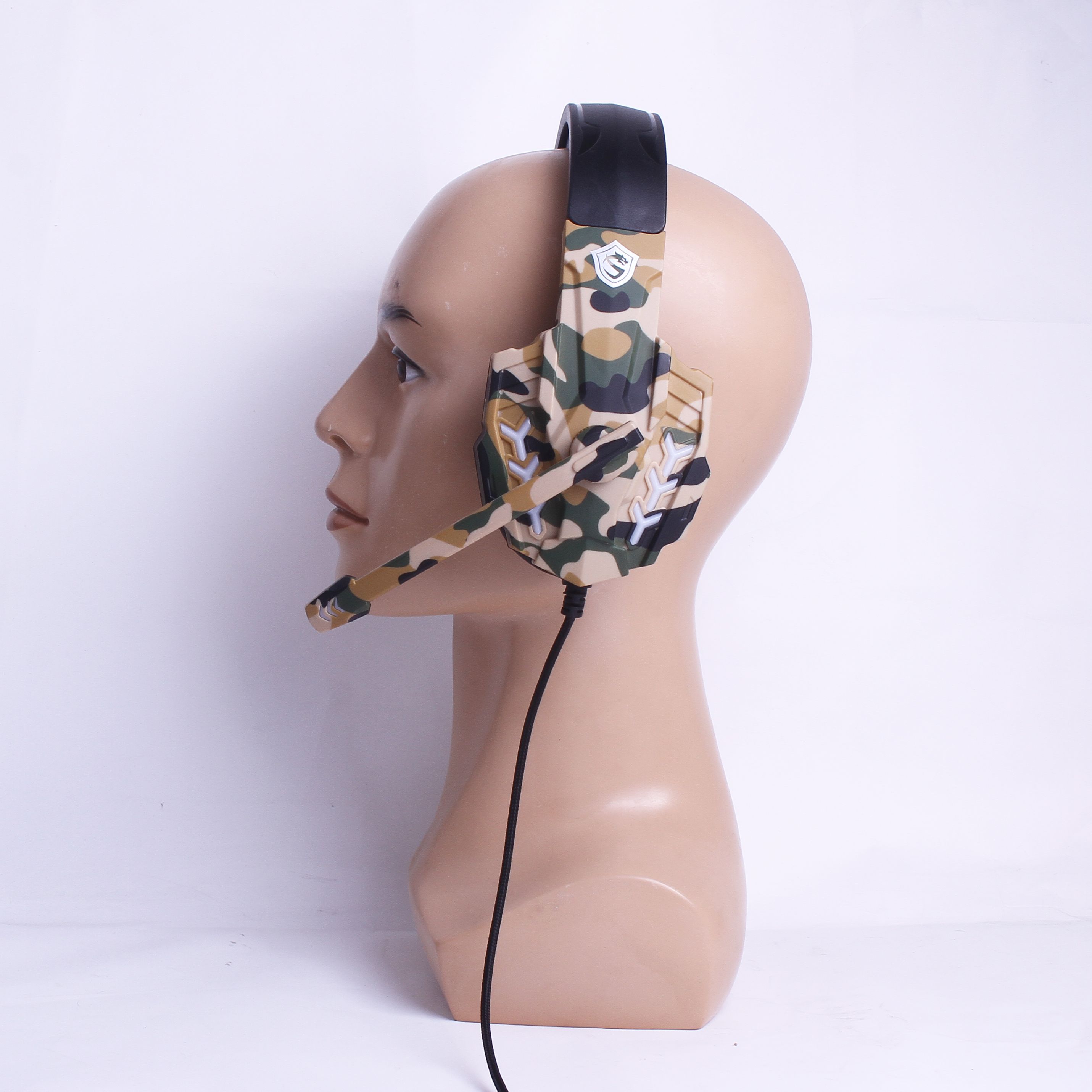 New cross-border e-sports gaming headphones, over-ear, seven-color luminous RGB wired computer, mobile phone, PS4 headset Application Scenario