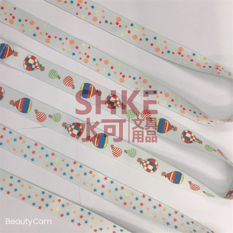 2CM热销欧美爆款塑料钩数码印花口罩绳，防风绳 可调节儿童防丢口罩挂带【外贸专供】详情图3