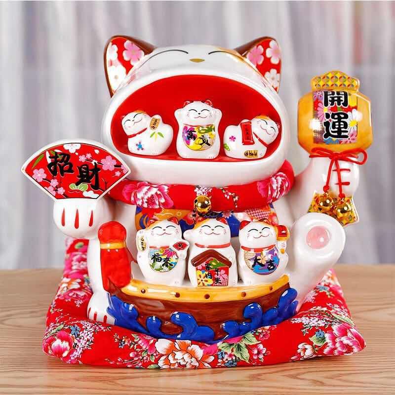 South Tai open more than fortune cat piggy bank opening gift bar furniture