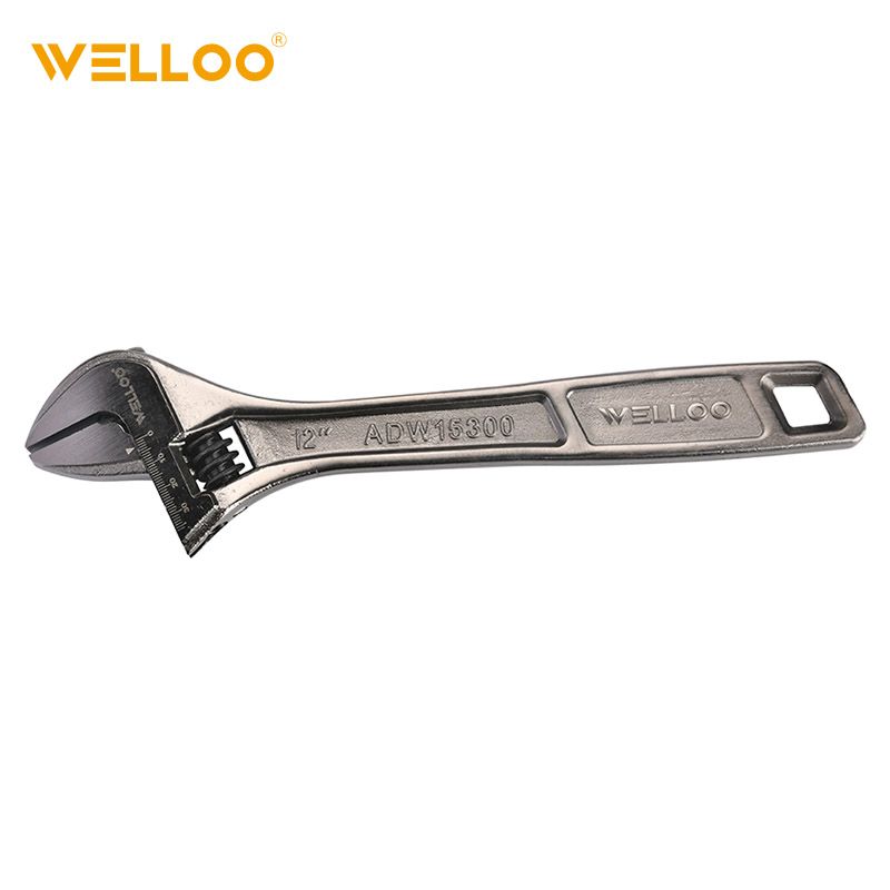 WELLOO 光柄活动扳手8"