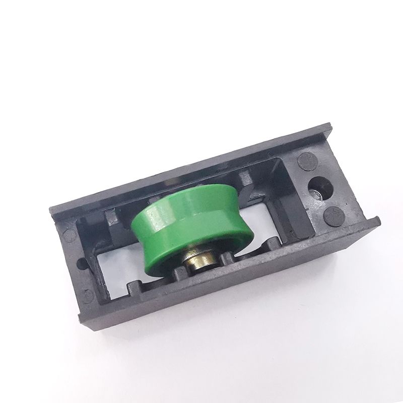 Plastic aluminum alloy door and window wheel spot PP.PA injection door and window plastic wheel details Picture